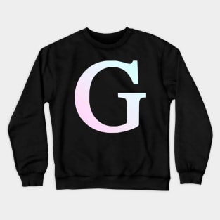 The Letter G Cool Colors Design Crewneck Sweatshirt